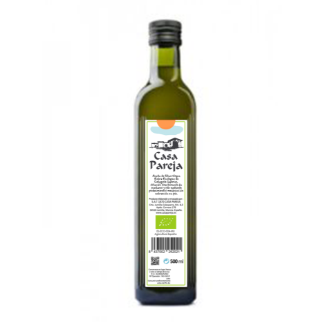 ACEITE OLIVA ECOLÓGICO V.E. CUQUILLO 500 ml.